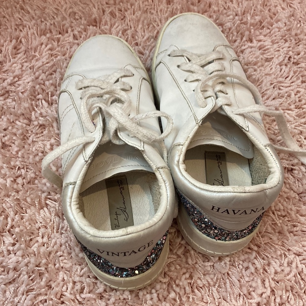 Vintage Havana Sparkly White Sneakers